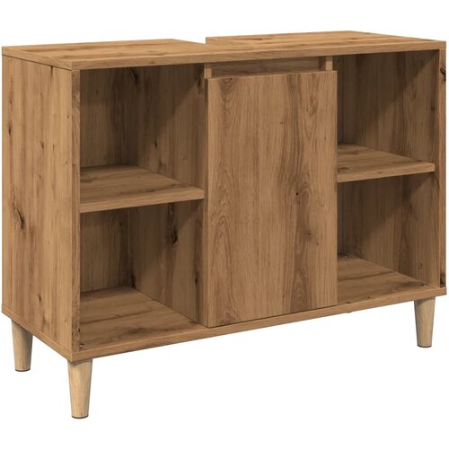 vidaXL Kopalni&scaron;ka omarica artisan hrast 80x33x60 cm inženirski les, (21670432) Cene