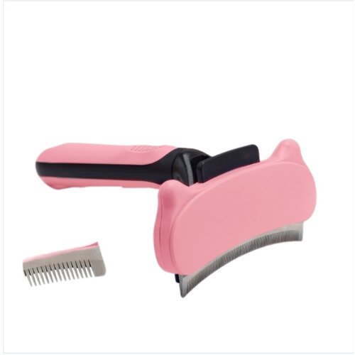 INF Glavnik za razmr&amp;scaron;enje dlake za mačke in pse, jeklo+PP Pink, (5000326696) Slike