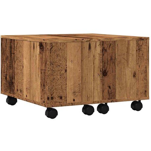 Maison Chic Kava miza - kavna mizica - Nizka mizica Old Wood 60x60x38 cm Inženirski les, (21755485) Slike