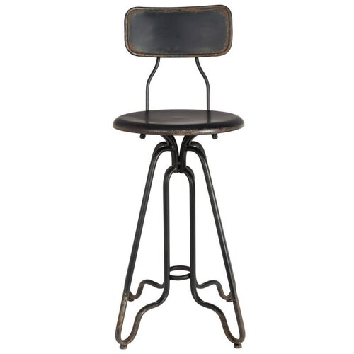 Dutchbone Črn kovinski barski stol Ovid, višina 88 cm Cene