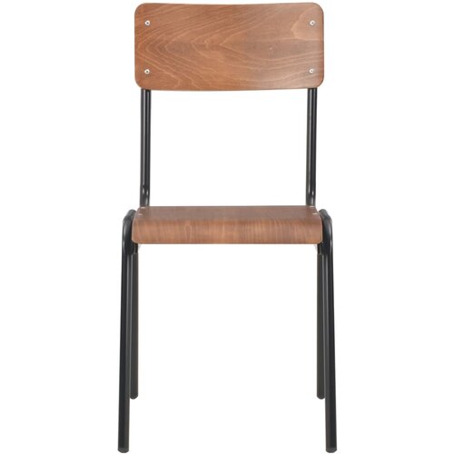 Maison Chic Jedilni stoli - Vzorci stoli 4 kosi rjavi trden vezan les in jeklo A839, (22032232) Cene