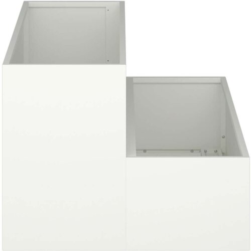 vidaXL Vrtnarska saksija Bela Plastika 100 x 60 x 45 cm Vzdržljiva Cene