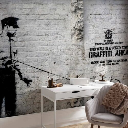  Foto tapeta - Banksy - Graffiti Area 147x105 Samoljepljiva Slike