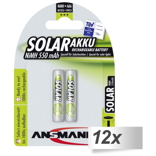 Ansmann 12x2 maxE NiMH bat. Micro AAA 550 mAh SOLAR Cijene