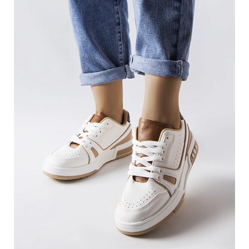 Gemre White sneakers with beige inserts Willson Slike