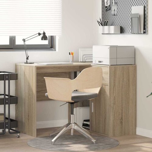  Kutni stol s ladicama Sonoma hrast 102 x 88 x 75 cm Slike