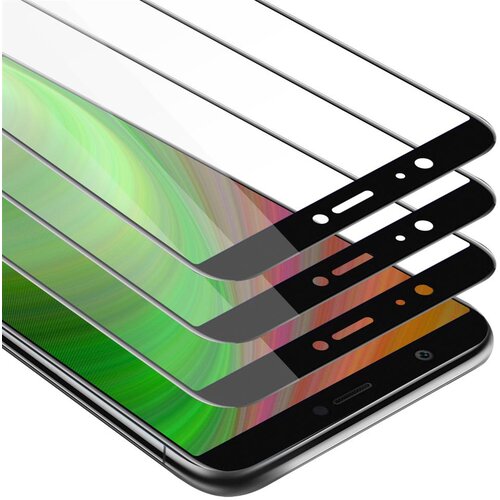 Cadorabo Huawei P SMART 2018/Enjoy 7S - Za&scaron;čitna folija v transparentno s čarno - 3-pack Kaljeno steklo za za&scaron;čito zaslona s trdoto 9H in 3D, (20553078) Cene