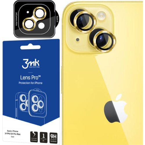 3mk ZA&amp;Scaron;ČITA LEČ PRO RUMENA ZA APPLE IPHONE 14 KALJENO STEKLO, (21965341) Slike