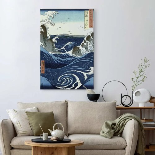  Slika - Utagawa Hiroshige &amp;ndash; View of the Naruto whirlpools at Awa 80x120 Akustična Slike