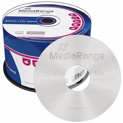  CD-R medij MediaRange 700 MB/80min 52x, na osi, 50 kosov