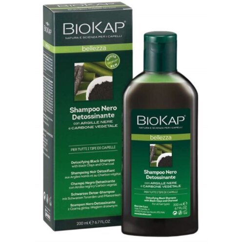 Biokap &amp;Scaron;ampon za detoksikaciju, Crni, 200ml Slike