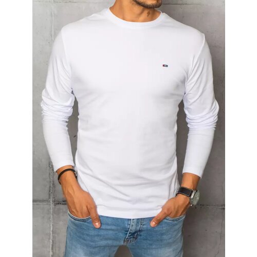 DStreet LX0537 white men's long sleeve shirt Slike