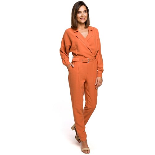 Stylove Woman's Jumpsuit S209 braon | narandžasta Slike