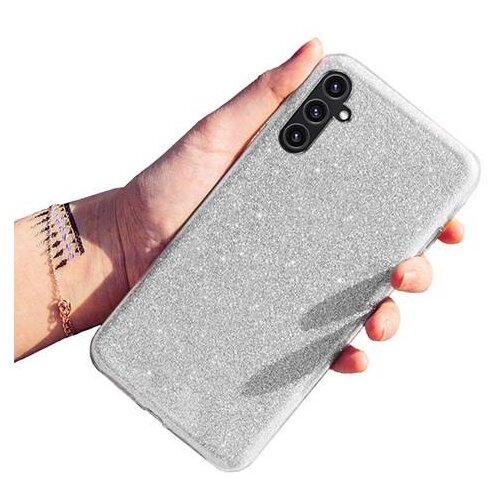 Onasi silikonski ovitek z ble&amp;scaron;čicami bling za samsung galaxy A35 - srebrn Slike