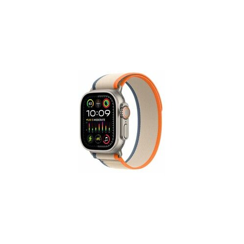 Apple watch Ultra2 cellular, 49mm titanium case w orange/beige trail loop - s/m Slike