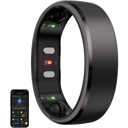 Generic RINGCONN SMARTRING GEN 2 VELIKOST 9 ČRNE OBLIKE ZA ZDRAVJE IN FITNES, (5000337964) Cene
