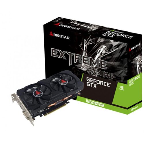 Biostar VGA 1660 Super 6GB 6GB GDDR6, 192-bit, 1x DVI, 1x DP, 1x HDMI Slike