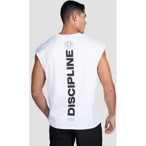 GymBeam Discipline Tanktop White S Cene