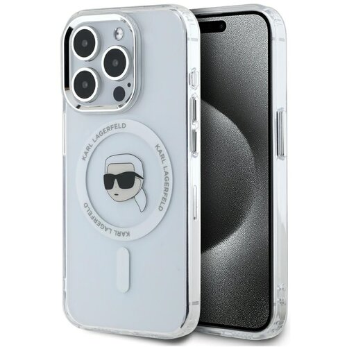 Karl Lagerfeld OVITEK IML METAL KARL HEAD ZA MAGSAFE ZA IPHONE 15 PRO, (5000015224) Cene