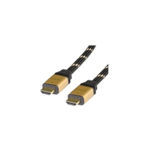 Roline HDMI priključni kabel HDMI A utikač 5.00 m crna, zlatna 11.04.5565 dvostruko zaštićen, pozlaćeni kontakti HDMI ka Cijene