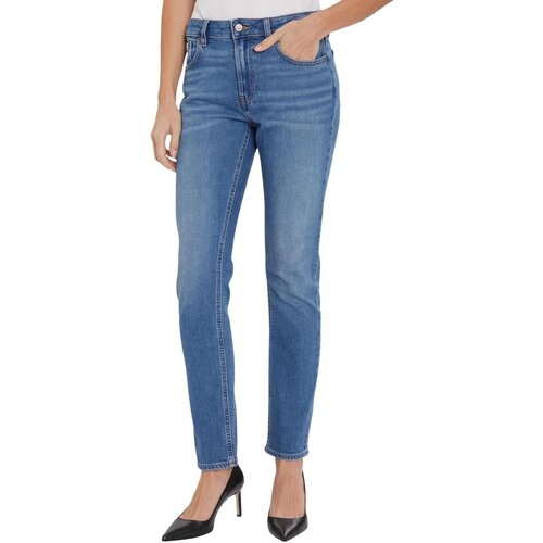 Calvin Klein Jeans Kavbojke slim MID RISE SLIM INDIGO LV047C779G Modra Cene