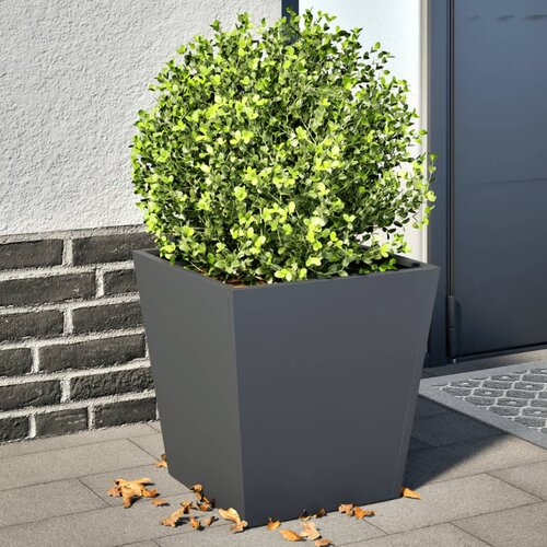vidaXL Vrtno korito 2 kosa antracit 40x40x40 cm jeklo Cene
