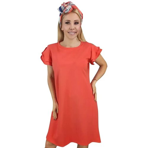 Pri Cotton simple dress with frills Cijene