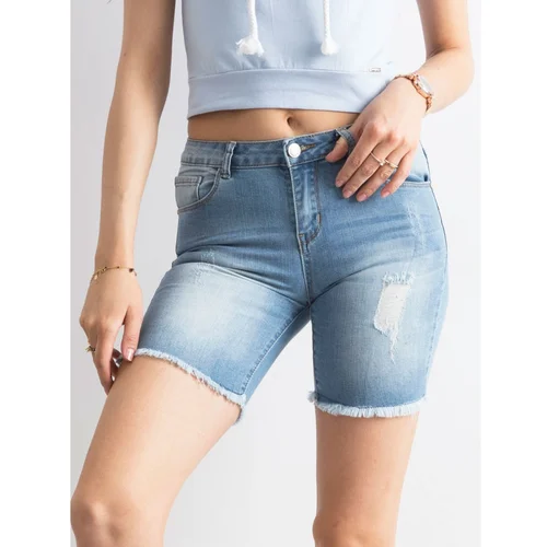 Fashion Hunters Blue denim Bermuda shorts