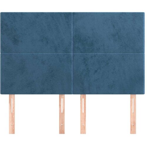  Uzglavlja 4 kom tamnoplavi 72 x 5 x 78/88 cm bar&amp;scaron;unasti Slike