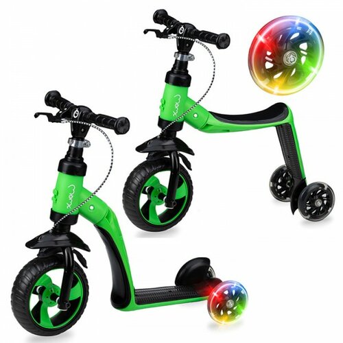 Momi elios scooter-balance bike za decu 2u1- zeleni Cene