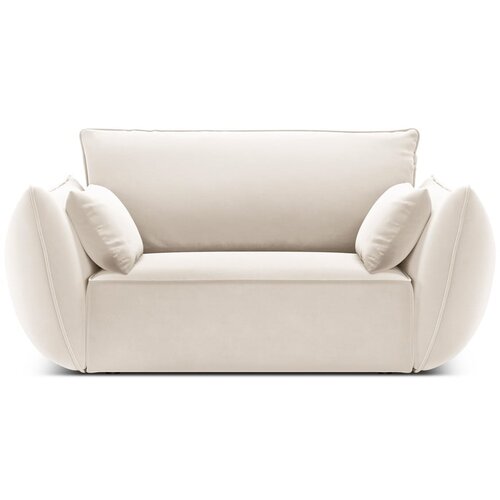 Mazzini Sofas Bež žameten fotelj Vanda – Cene