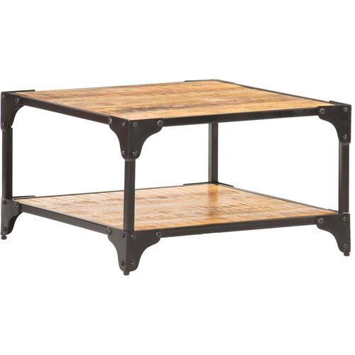 The Living Store Klubska mizica 60x60x35 cm trden mangov les - Klubska Mizica, (21574388) Slike