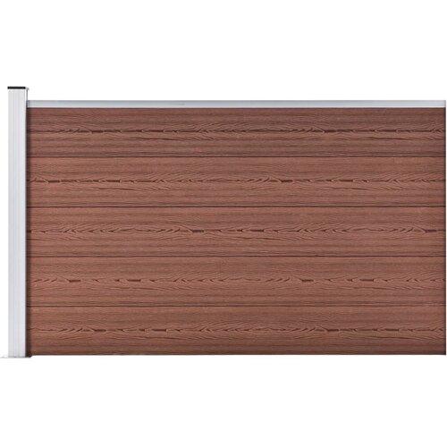  Vrtna ograda WPC 175 x 105 cm smeđa Cene