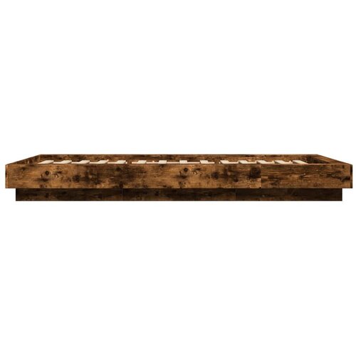  Okvir za krevet s LED svjetlima 75x190 cm od konstruiranog drva Slike