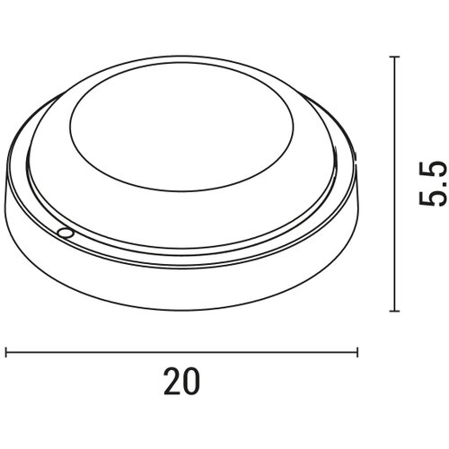  LED spolja&amp;scaron;nje zidno svetlo BULKHEAD LED/18W/230V 3000K IP54 crno Slike