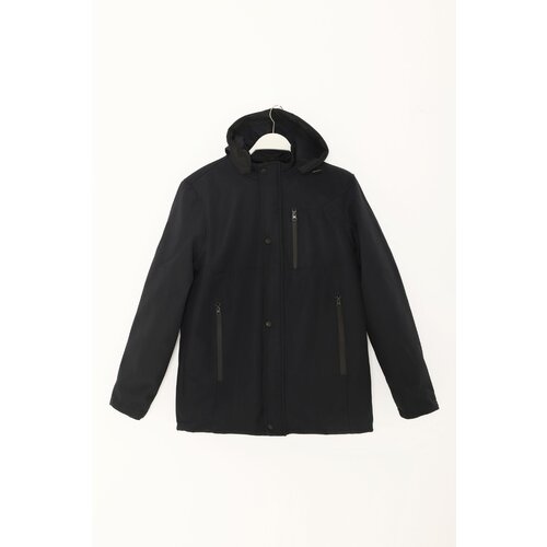 Trendyol Navy Blue Regular Fit Softshell Padded Thick Winter Coat Slike