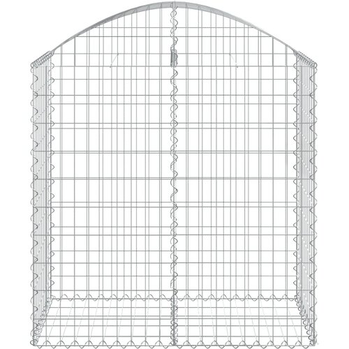  Gabionska ko&amp;scaron;ara s lukom 100x50x100/120 cm pocinčano željezo Slike