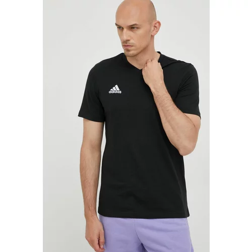 Adidas Kratka majica Entrada 22 moška, črna barva