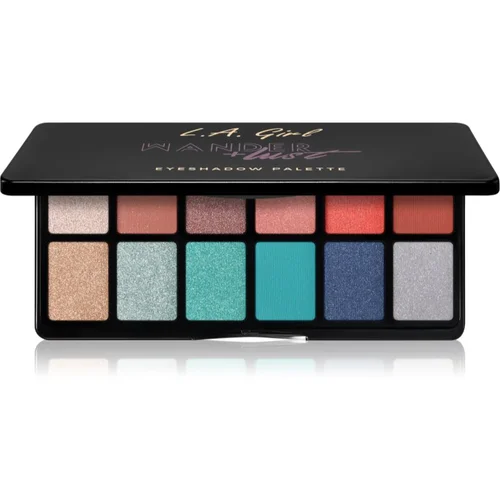 L.A. Girl Cosmetics Fanatic paleta senčil za oči odtenek Wanderlust 12x1 g