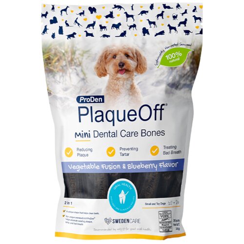 ProDen PlaqueOff Dental Care Bones - Povrće i borovnice Mini (340 g) Cene