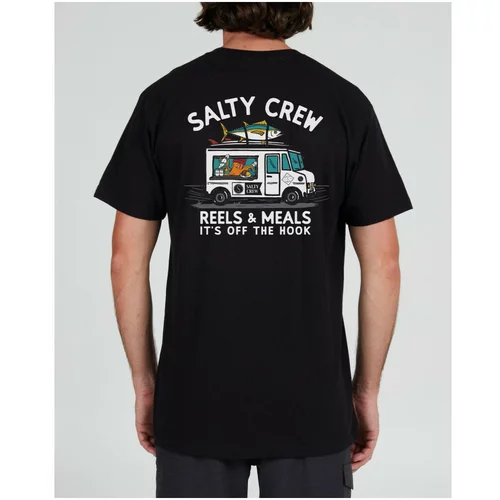 Salty Crew Majice & Polo majice Reels meals premium s/s tee Črna