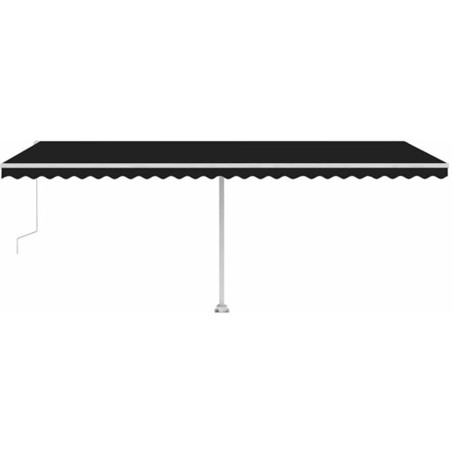  Automatska tenda sa senzorom za vjetar LED 600x300 cm antracit Slike