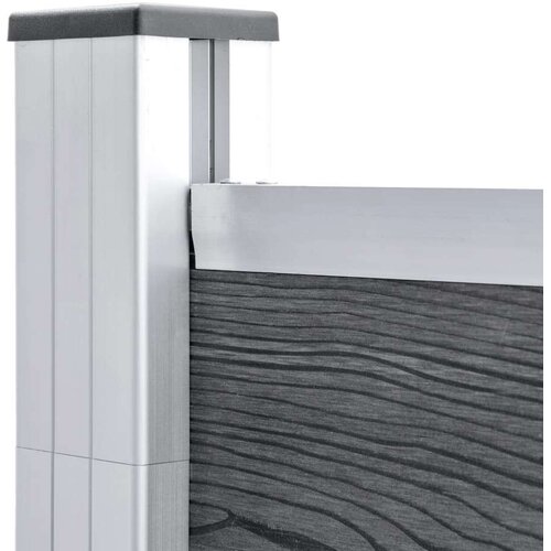 VidaXL vrtna ograda od WPC-a 1045 x 186 cm siva Slike