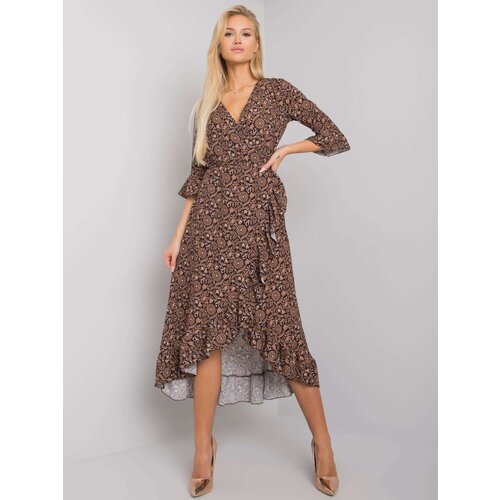 Och Bella Dress-TW-SK-BI-24502-3.46P-black-beige Cene