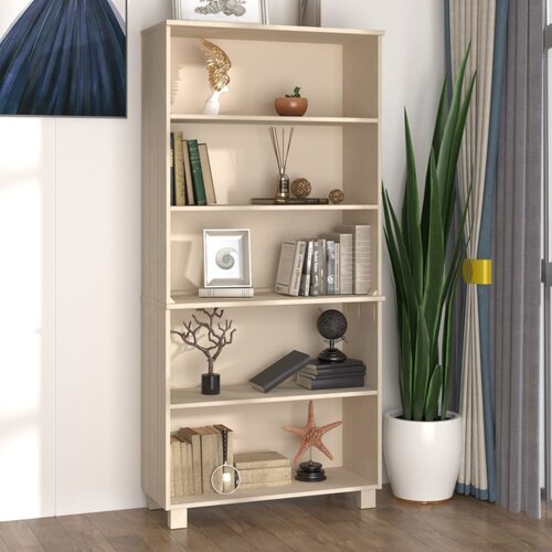 The Living Store Visoka omara HAMAR trdna borovina medeno rjava - Visoka Omarica, (21430942) Cene