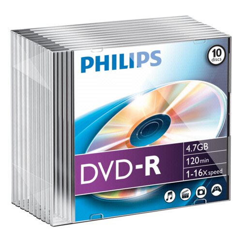 Philips 1x10 DVD-R 4,7GB 16x SL Cijene