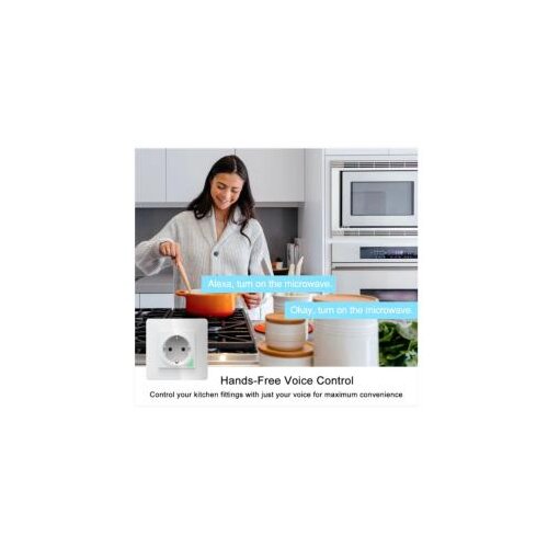 Gembird smart-wall gmb wifi tuya smart wall socket glass panel touch 43774 Slike