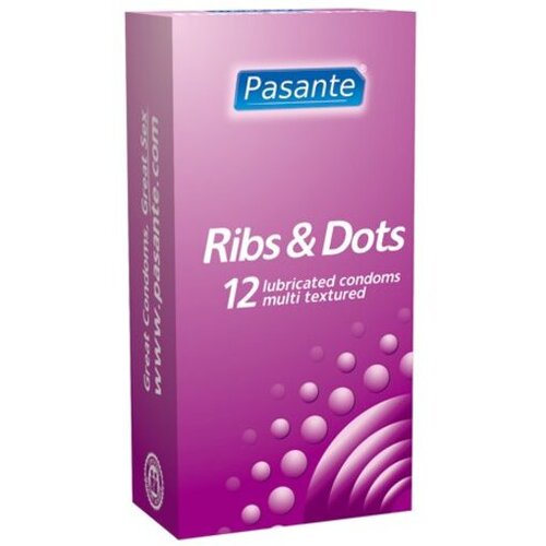 Pasante_Healthcare_Ltd PASANTE HEALTHCARE LTD Kondomi Pasante Ribs & Dots 12/1 Cene