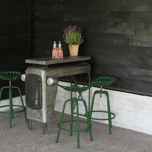 Esschert Design Barski traktorski stolček zelen, (20968429)