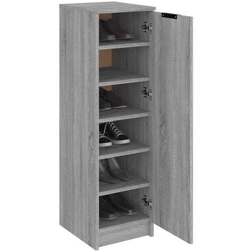  za cipele sivi hrast 30x35x100 cm konstruirano drvo Slike